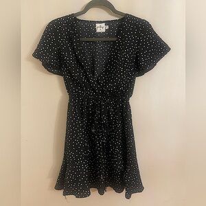 Princess Polly Black Polka Dot Dress